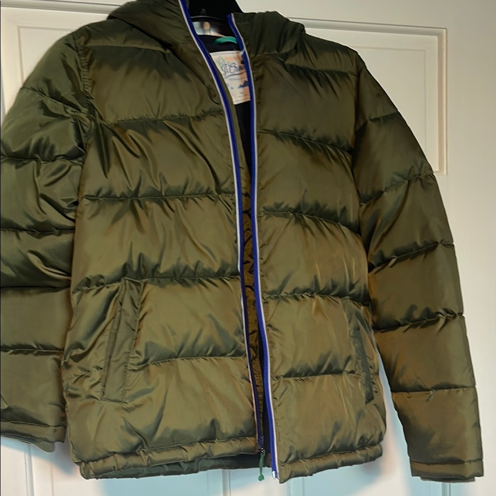 J. Crew Olive Green Puffer Jacket